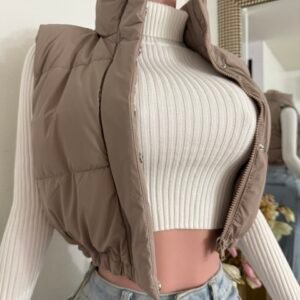 puffer vest (nude)